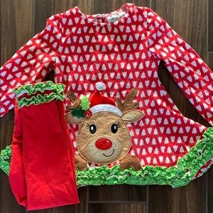 Girls Holiday Knit Set